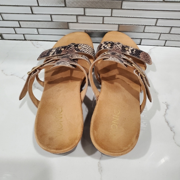 Vionic Orthotic Adjustable Triple Strap Slide - Picture 7 of 10